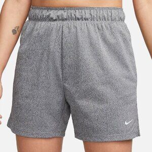 Nike Women's Attack DRI-FIT Mid-Rise Shorts 5 in - Grey / White - NWT
